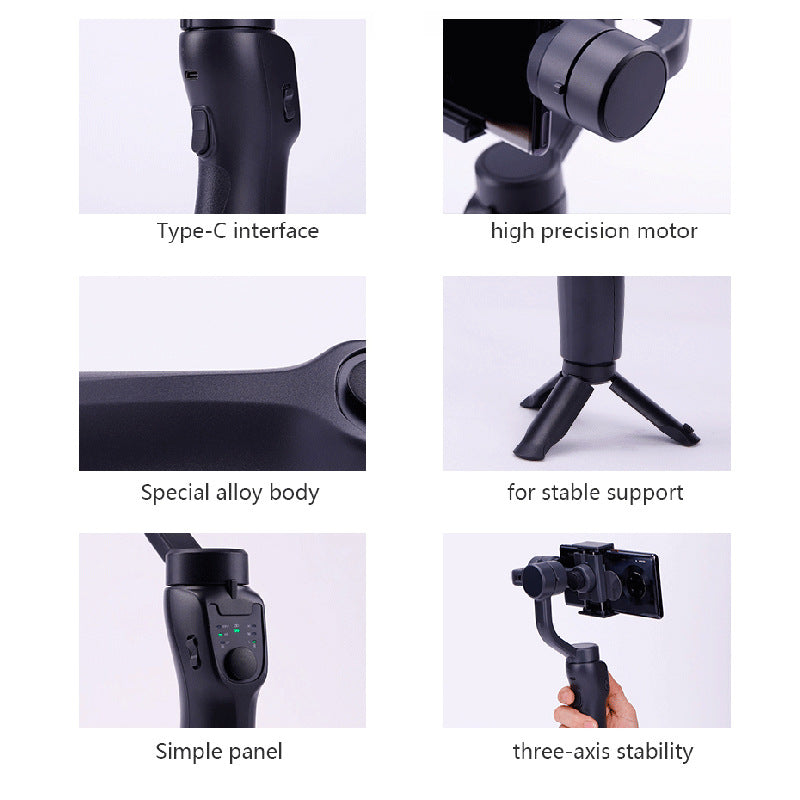 "Smart 3-Axis Stabilizer Tripod for Mobile Video"