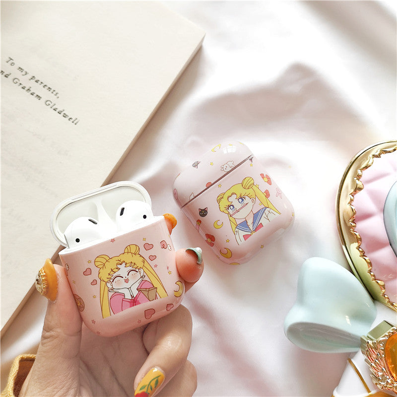 Creative Cute Girl AirPods Case for Wireless Headphones