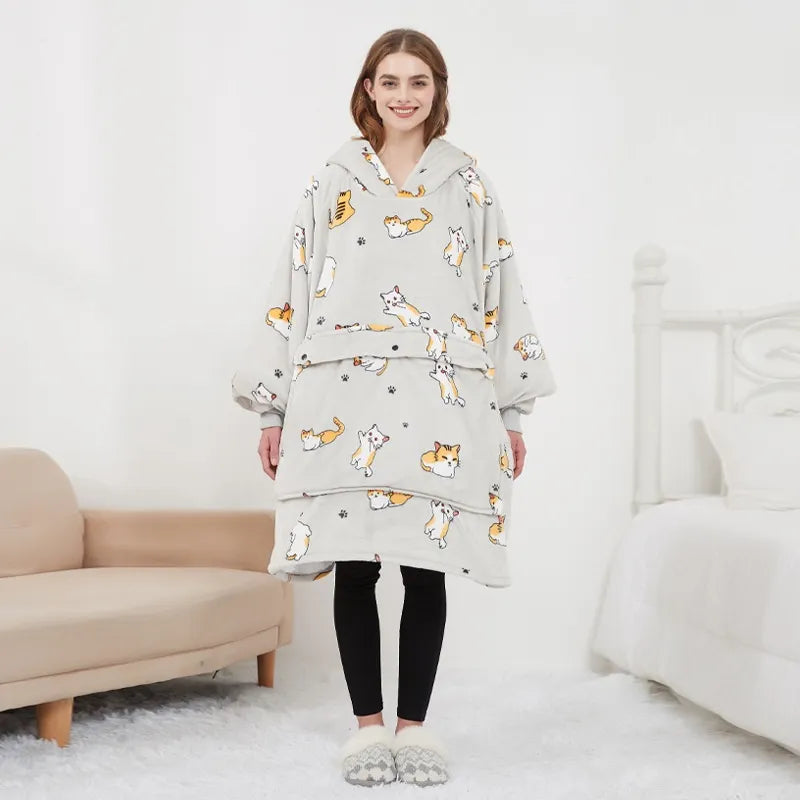 Electric Heating Blanket Hoodie - Pattern