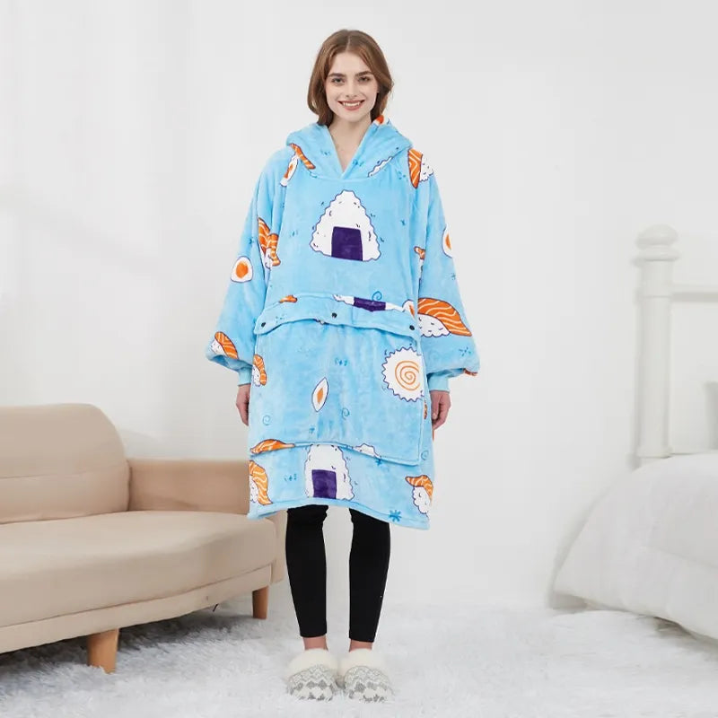 Electric Heating Blanket Hoodie - Pattern