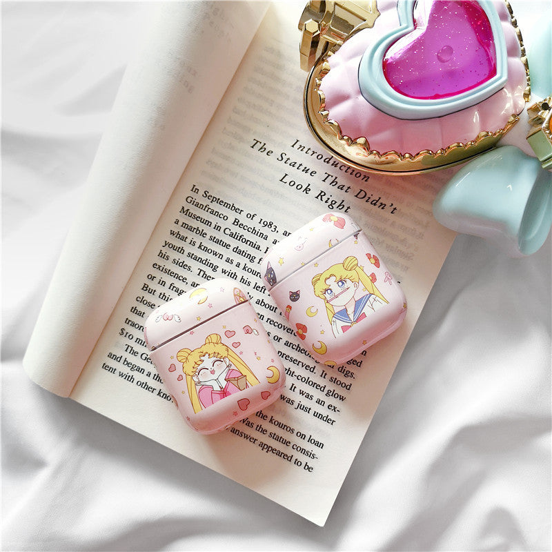 Creative Cute Girl AirPods Case for Wireless Headphones